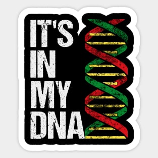 It's In My DNA. African Heritage. Black Pride, Proud Roots Sticker